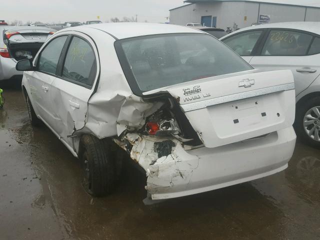 KL1TD56678B116099 - 2008 CHEVROLET AVEO BASE Ağ foto 3