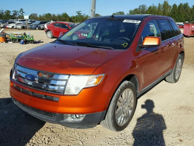 2FMDK39C68BA97303 - 2008 FORD EDGE LIMIT ORANGE photo 2