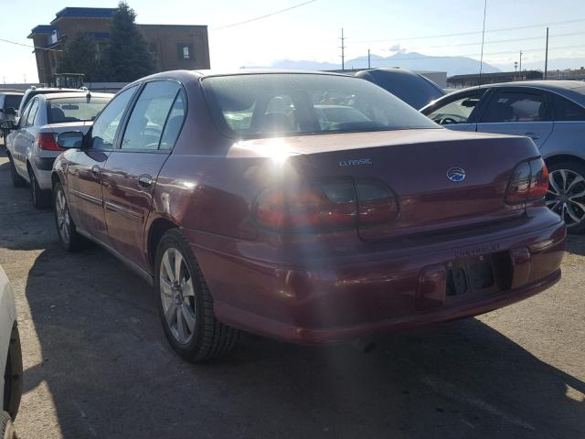 1G1ND52FX4M693403 - 2004 CHEVROLET CLASSIC MAROON photo 3