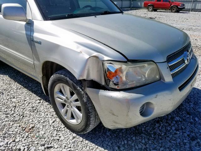 JTEDW21AX70016795 - 2007 TOYOTA HIGHLANDER SILVER photo 9