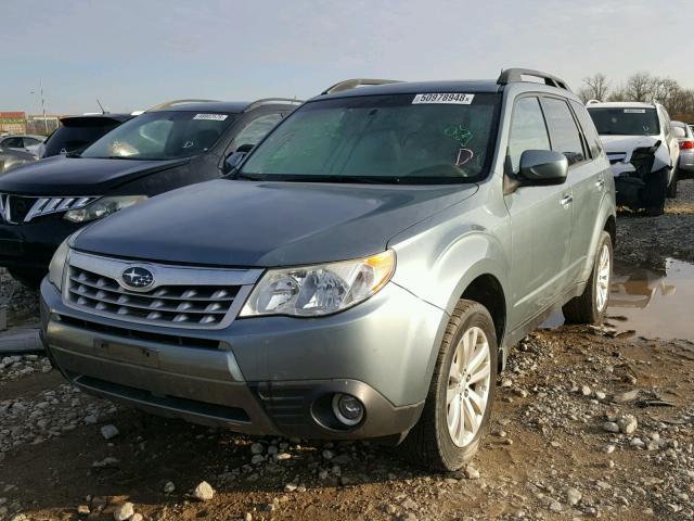 JF2SHBEC5BH714454 - 2011 SUBARU FORESTER L GREEN photo 2