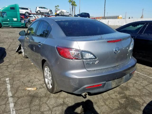 JM1BL1VG7B1445392 - 2011 MAZDA 3 I GRAY photo 3