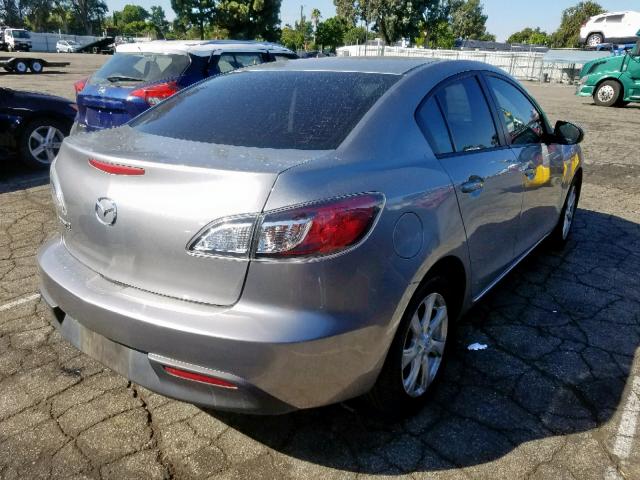 JM1BL1VG7B1445392 - 2011 MAZDA 3 I GRAY photo 4