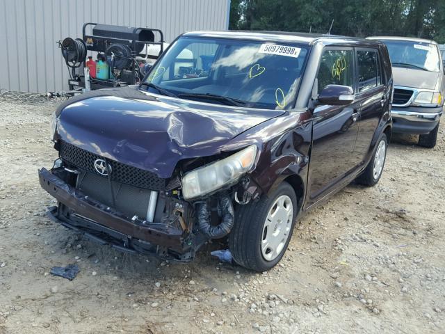 JTLKE50E081012713 - 2008 TOYOTA SCION XB Bənövşəyi foto 2