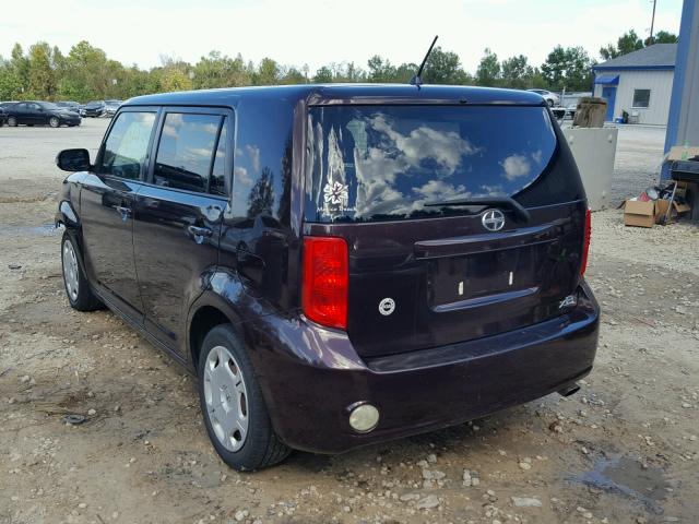JTLKE50E081012713 - 2008 TOYOTA SCION XB Bənövşəyi foto 3