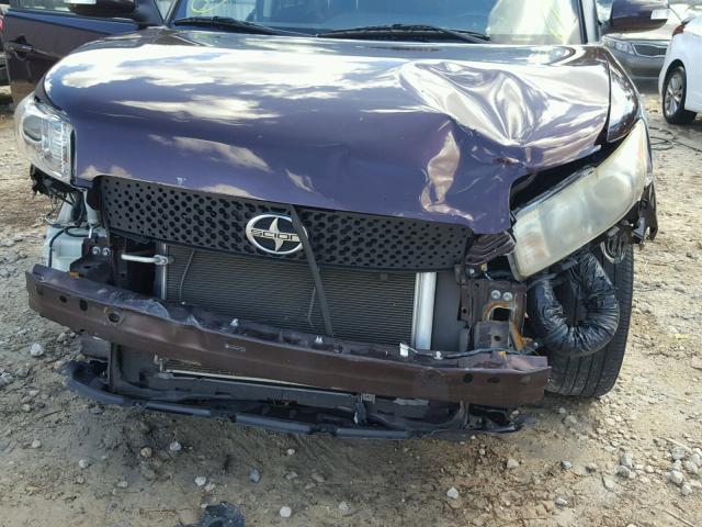 JTLKE50E081012713 - 2008 TOYOTA SCION XB Bənövşəyi foto 9