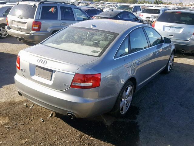 WAUAH74F98N168977 - 2008 AUDI A6 3.2 GRAY photo 4