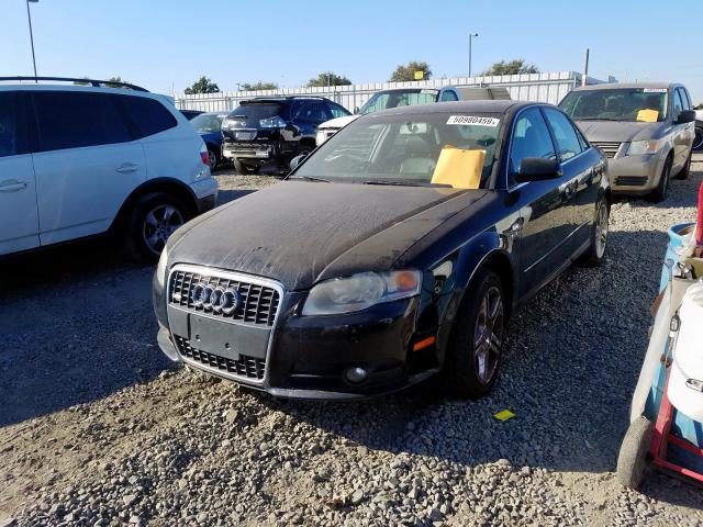 WAUAF78E38A085866 - 2008 AUDI A4 2.0T BLACK photo 2