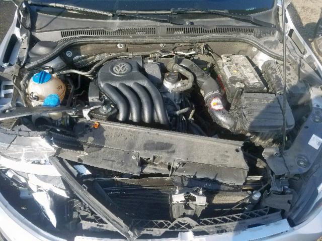 3VW1K7AJ7CM343322 - 2012 VOLKSWAGEN JETTA BASE 银色 照片 7