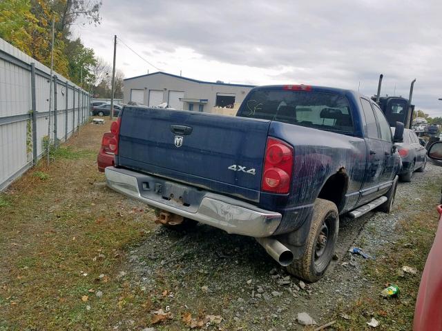 3D7KS28A97G852841 - 2007 DODGE RAM 2500 S Կապույտ լուսանկար 4