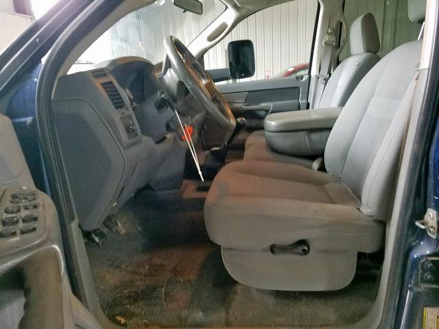 3D7KS28A97G852841 - 2007 DODGE RAM 2500 S Կապույտ լուսանկար 5