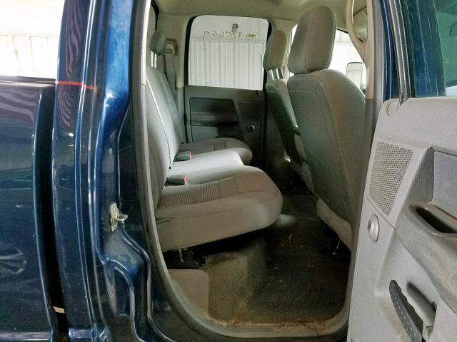 3D7KS28A97G852841 - 2007 DODGE RAM 2500 S Կապույտ լուսանկար 6