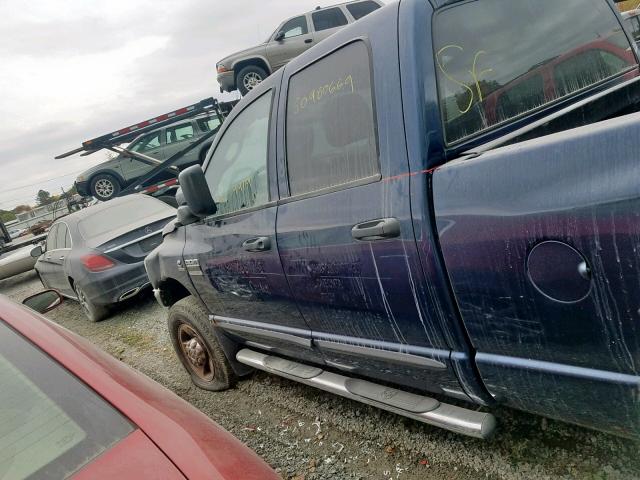 3D7KS28A97G852841 - 2007 DODGE RAM 2500 S Կապույտ լուսանկար 9