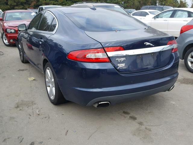 SAJWA05BX9HR11289 - 2009 JAGUAR XF LUXURY BLUE photo 3