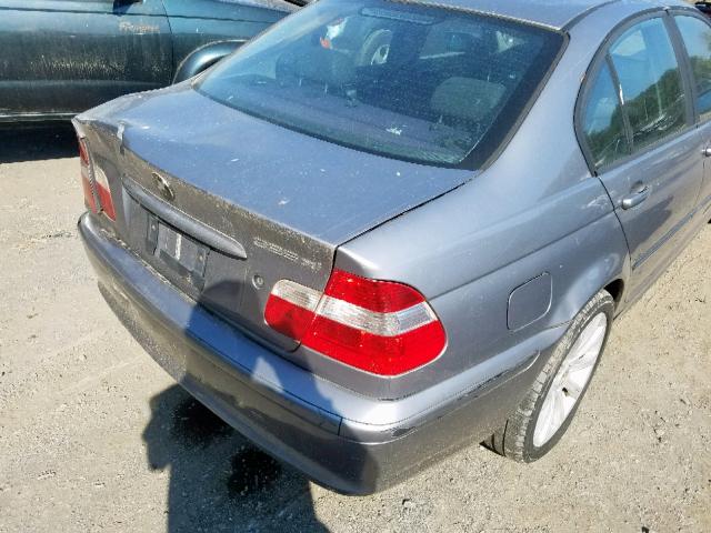 WBAEU334X4PR07097 - 2004 BMW 325 XI GRAY photo 9