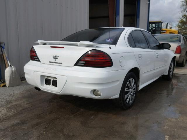 1G2NF52E04C254830 - 2004 PONTIAC GRAND AM S WHITE photo 4