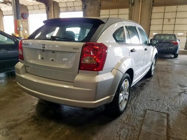 1B3HB48B47D155259 - 2007 DODGE CALIBER SX SILVER photo 4