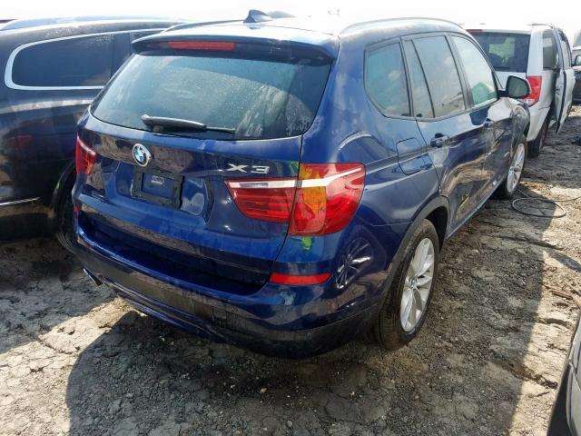 5UXWZ7C57H0V86268 - 2017 BMW X3 SDRIVE2 BLUE photo 4