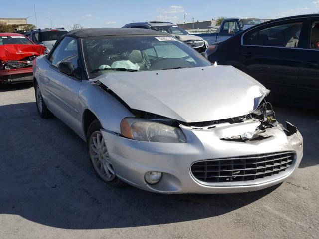 1C3EL55U21N609718 - 2001 CHRYSLER SEBRING LX SILVER photo 1