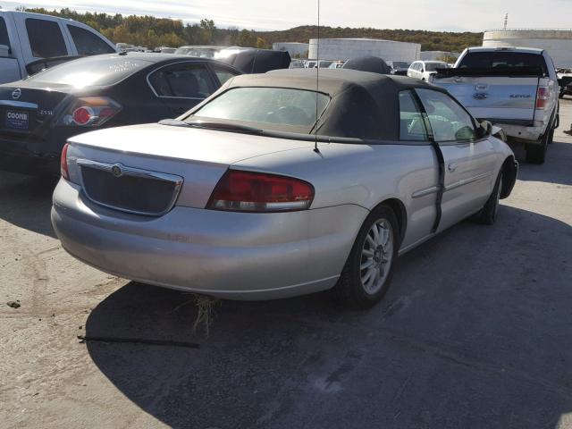 1C3EL55U21N609718 - 2001 CHRYSLER SEBRING LX SILVER photo 4