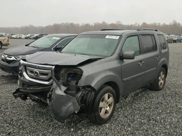 5FNYF4H7XBB003731 - 2011 HONDA PILOT EXLN GRAY photo 2