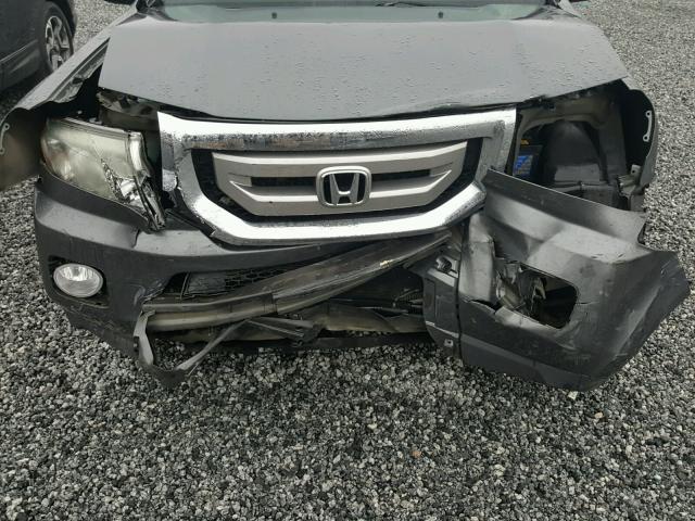 5FNYF4H7XBB003731 - 2011 HONDA PILOT EXLN GRAY photo 7