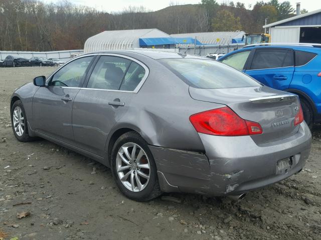 JNKCV61FX9M050879 - 2009 INFINITI G37 GRAY photo 3