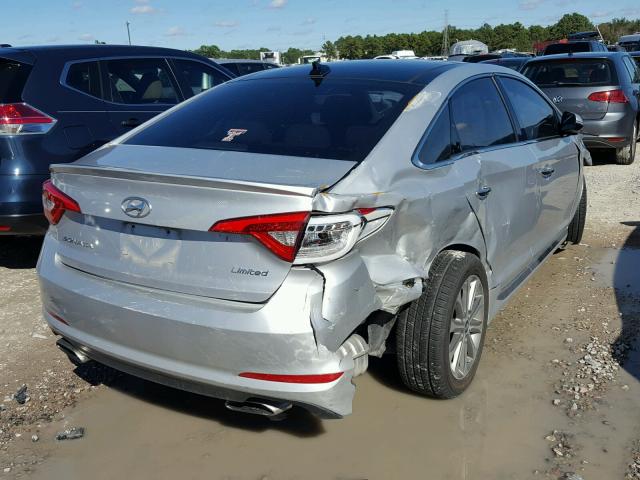 5NPE34AF6GH263159 - 2016 HYUNDAI SONATA SPO SILVER photo 4