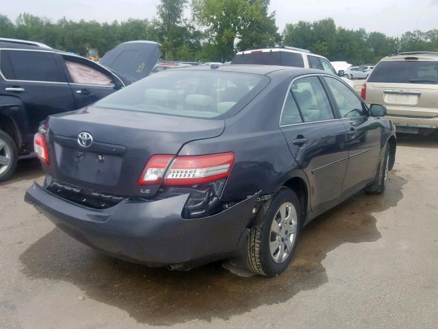 4T1BF3EK0BU133030 - 2011 TOYOTA CAMRY BASE GRAY photo 4