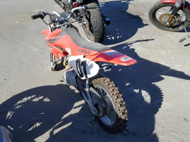 JH2DE02027K008560 - 2007 HONDA CRF70 F RED photo 3