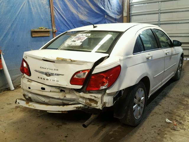 1C3LC46B89N530483 - 2009 CHRYSLER SEBRING LX WHITE photo 4