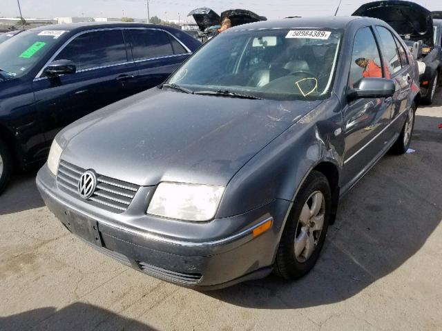 3VWSK69M24M047543 - 2004 VOLKSWAGEN JETTA GLS GRAY photo 2