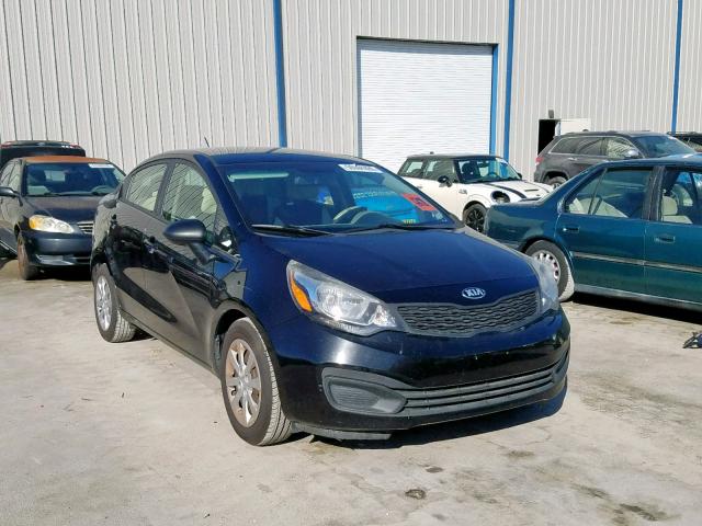 KNADM4A39E6384724 - 2014 KIA RIO LX BLACK photo 1