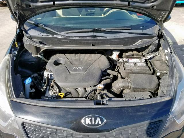 KNADM4A39E6384724 - 2014 KIA RIO LX BLACK photo 7