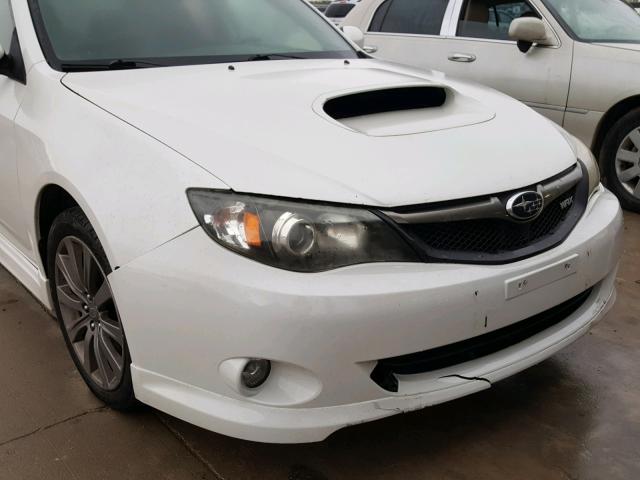 JF1GE7G6XAG510468 - 2010 SUBARU IMPREZA WR WHITE photo 9