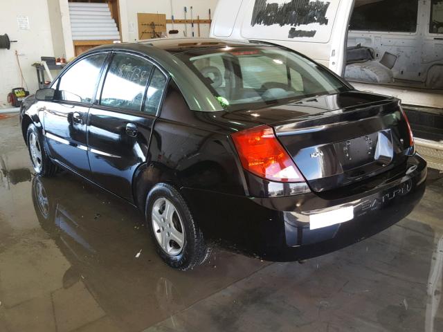 1G8AF52F63Z130375 - 2003 SATURN ION LEVEL BLACK photo 3