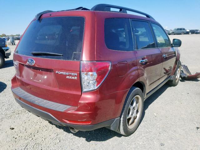 JF2SHADC7CH415805 - 2012 SUBARU FORESTER 2 RED photo 4