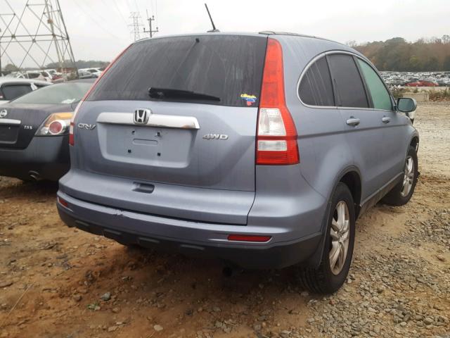 5J6RE4H79AL102005 - 2010 HONDA CR-V EXL BLUE photo 4