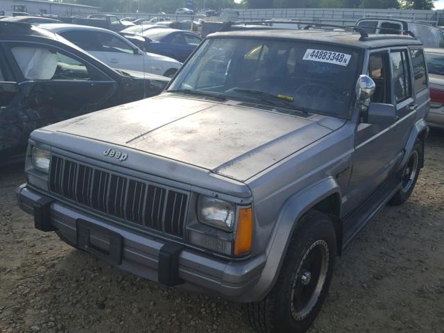 1J4FJ78S6ML547956 - 1991 JEEP CHEROKEE L GRAY photo 2