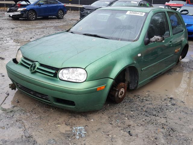 9BWDD61J514051154 - 2001 VOLKSWAGEN GTI GLS GREEN photo 2