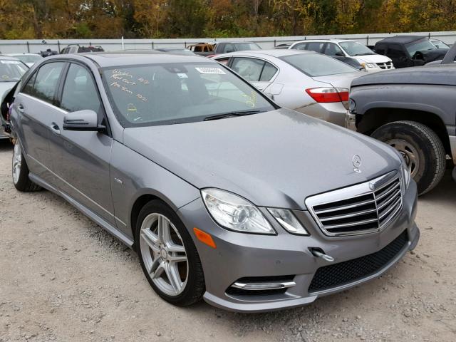 WDDHF9BB9CA554470 - 2012 MERCEDES-BENZ E 550 4MAT GRAY photo 1