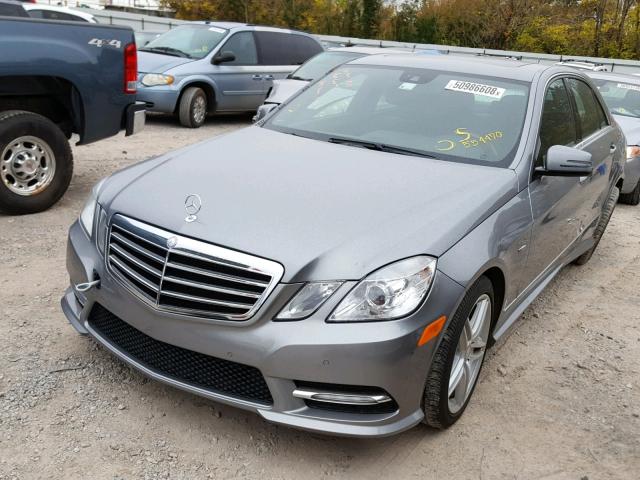 WDDHF9BB9CA554470 - 2012 MERCEDES-BENZ E 550 4MAT GRAY photo 2