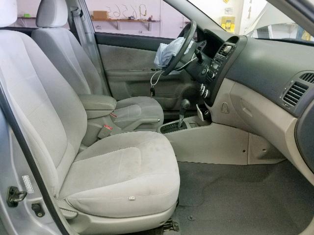 KNAFE121775438578 - 2007 KIA SPECTRA EX SILVER photo 5