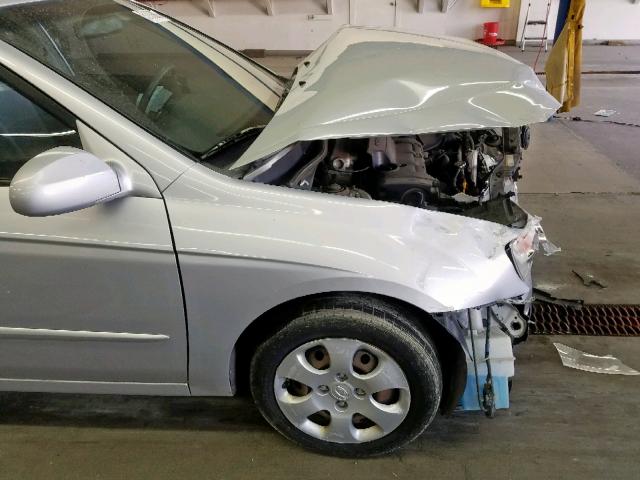 KNAFE121775438578 - 2007 KIA SPECTRA EX SILVER photo 9