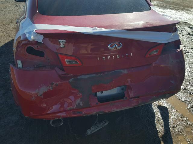 JN1CV6AP1CM626783 - 2012 INFINITI G37 BASE RED photo 9