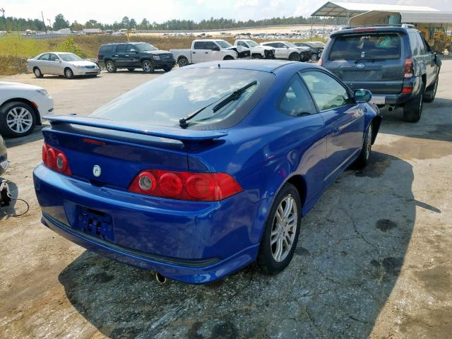JH4DC54846S002030 - 2006 ACURA RSX BLUE photo 4