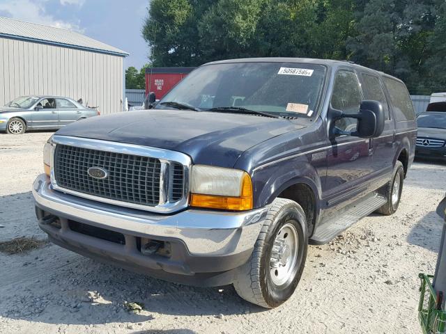 1FMNU40S5YEE54726 - 2000 FORD EXCURSION BLUE photo 2