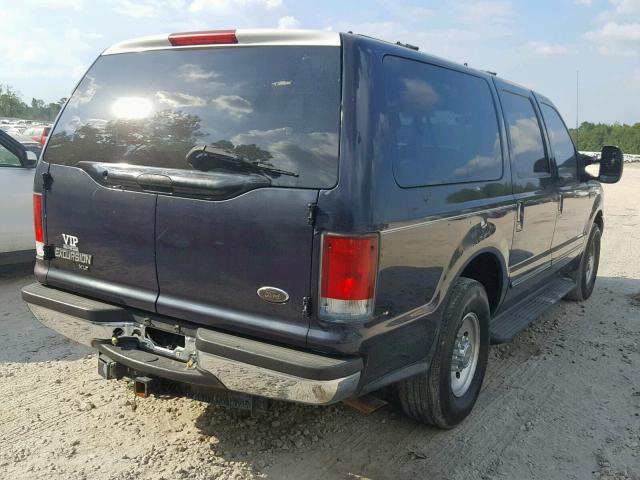 1FMNU40S5YEE54726 - 2000 FORD EXCURSION BLUE photo 4