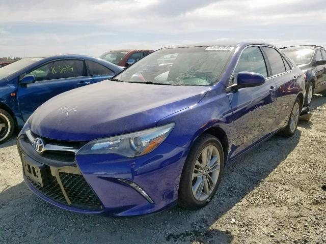 4T1BF1FKXFU940809 - 2015 TOYOTA CAMRY LE BLUE photo 2