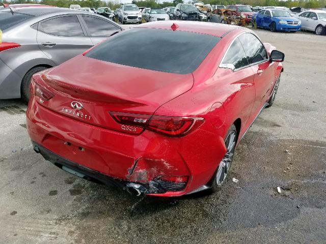 JN1FV7EL8HM701318 - 2017 INFINITI Q60 RED SP BURGUNDY photo 4